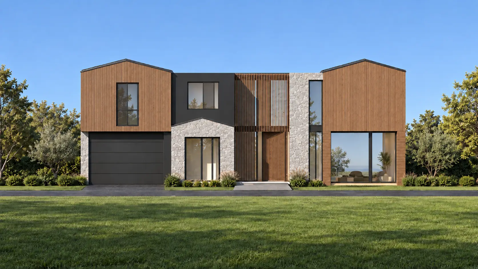 Front elevation study of 115 Bacon