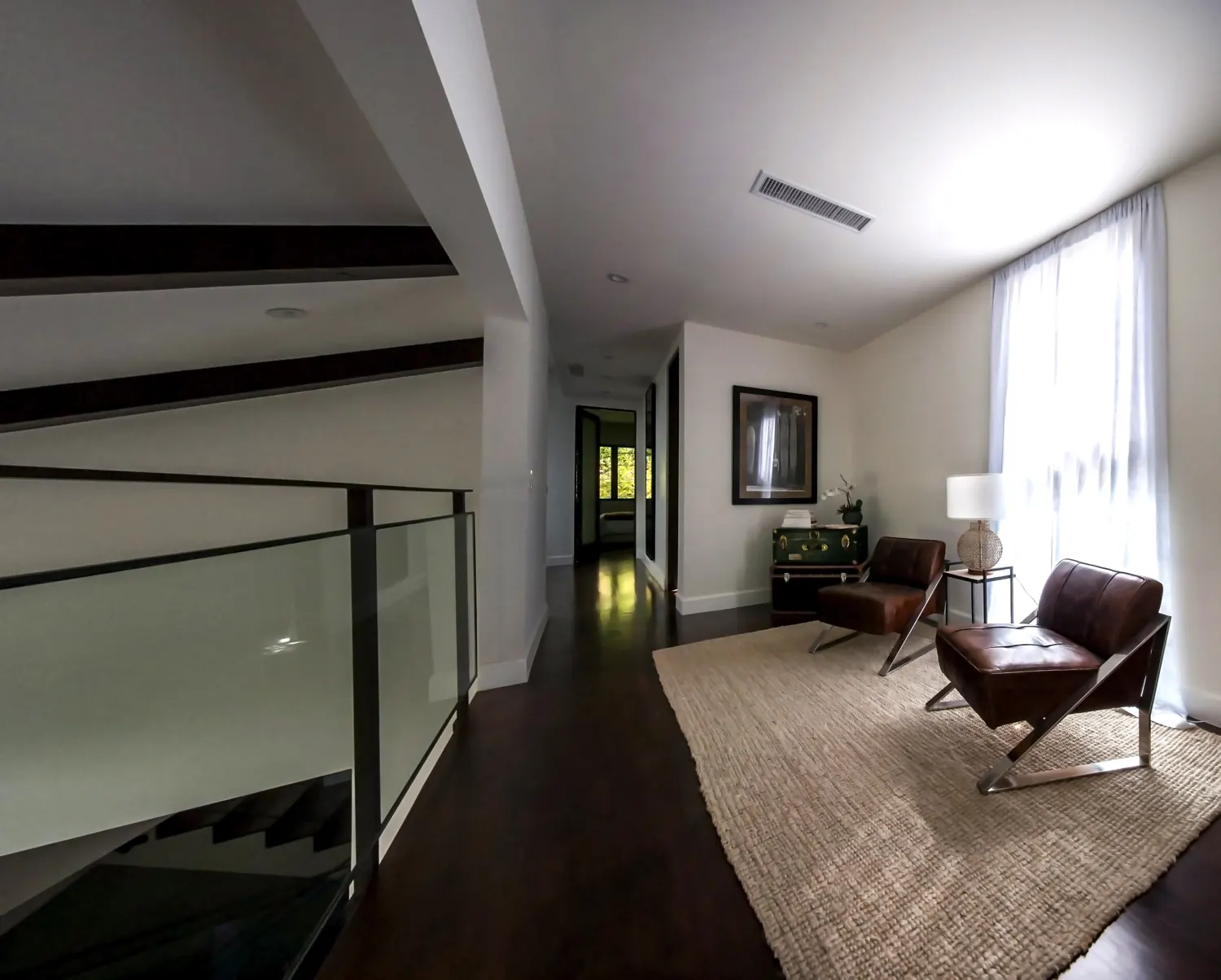 Upper landing at 1170 McClellan