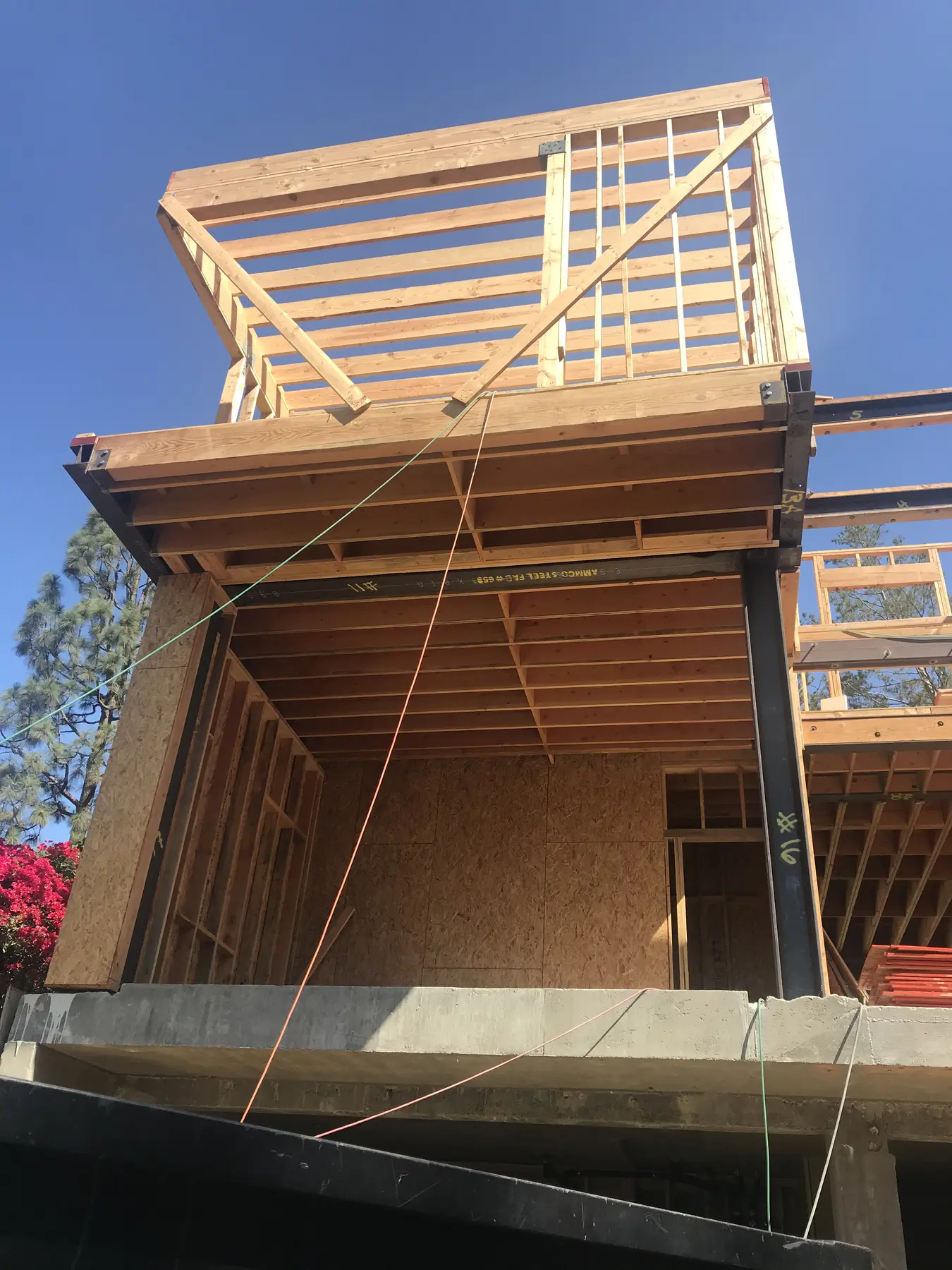Residence under construction from the street