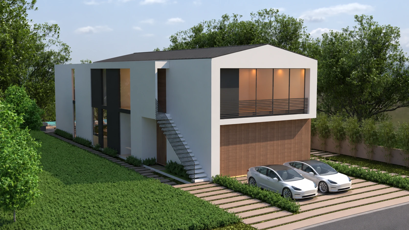 1642 Chastain Parkway fire-rebuild residence in Pacific Palisades