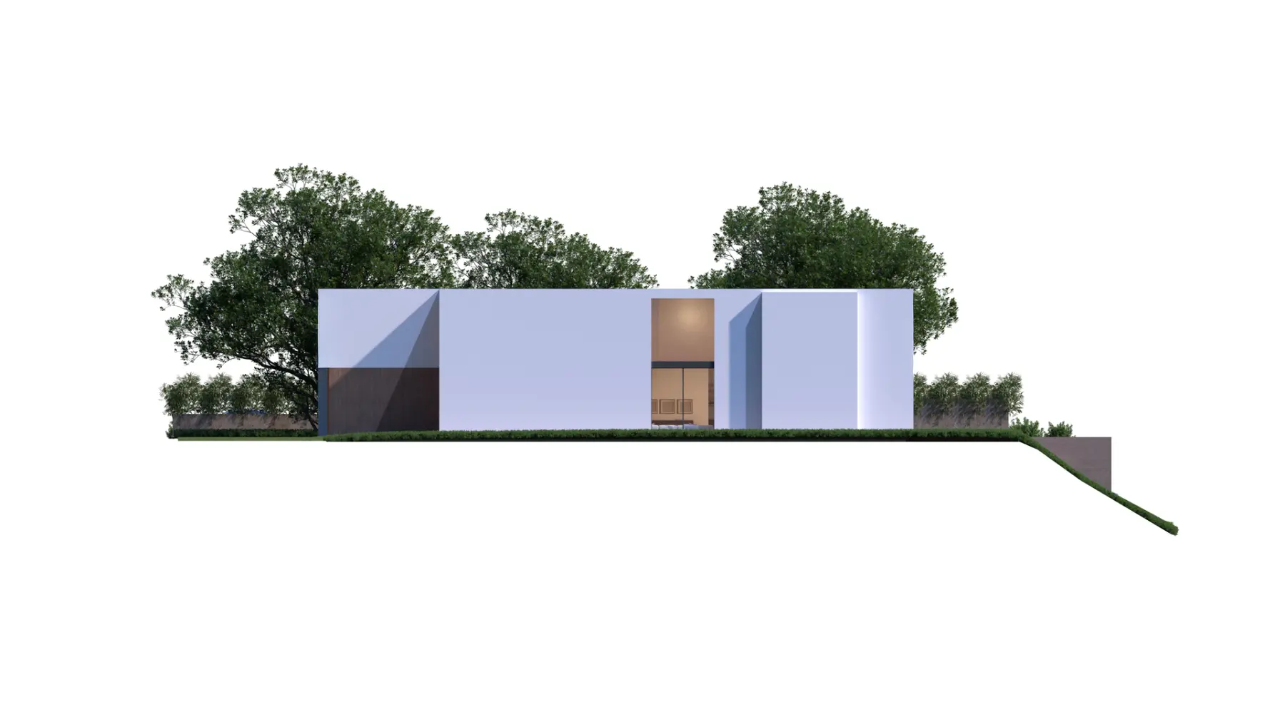 Private side elevation and vertical window at 1642 Chastain Parkway