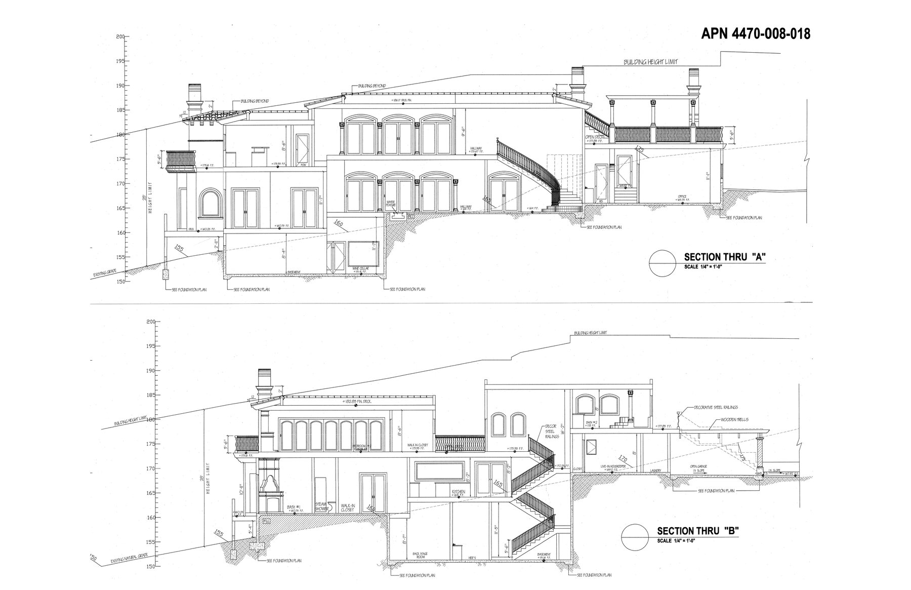 Existing sections