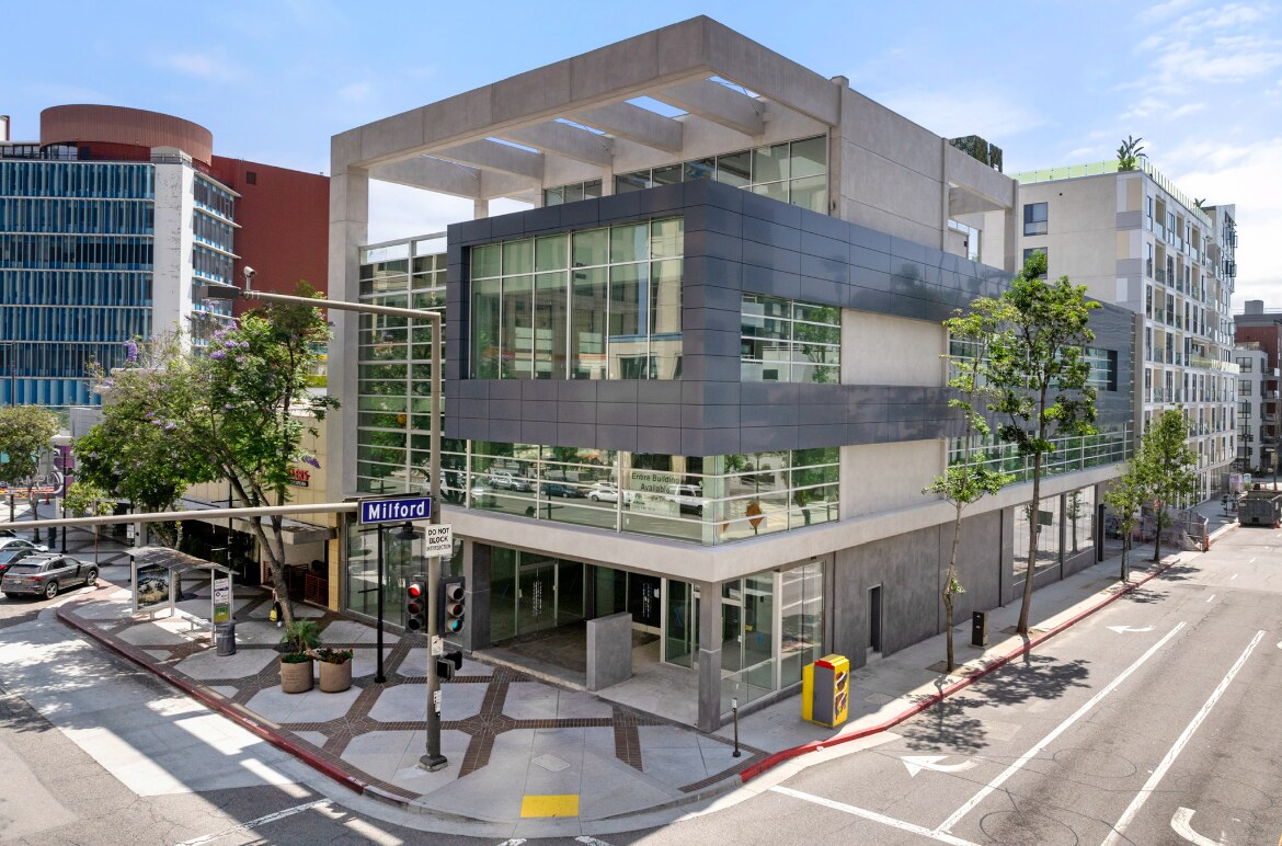 Elevated view at Brand Boulevard and Milford Street