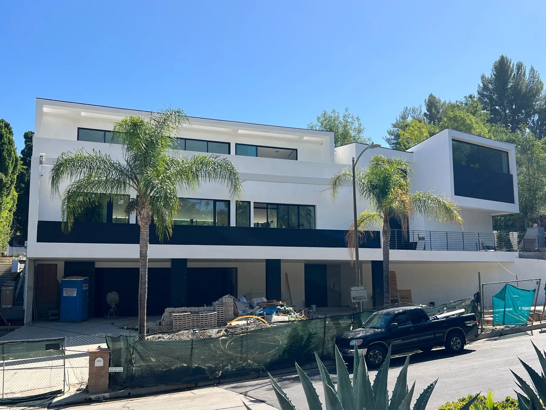 4926 Don Juan residence under construction, seen from the street