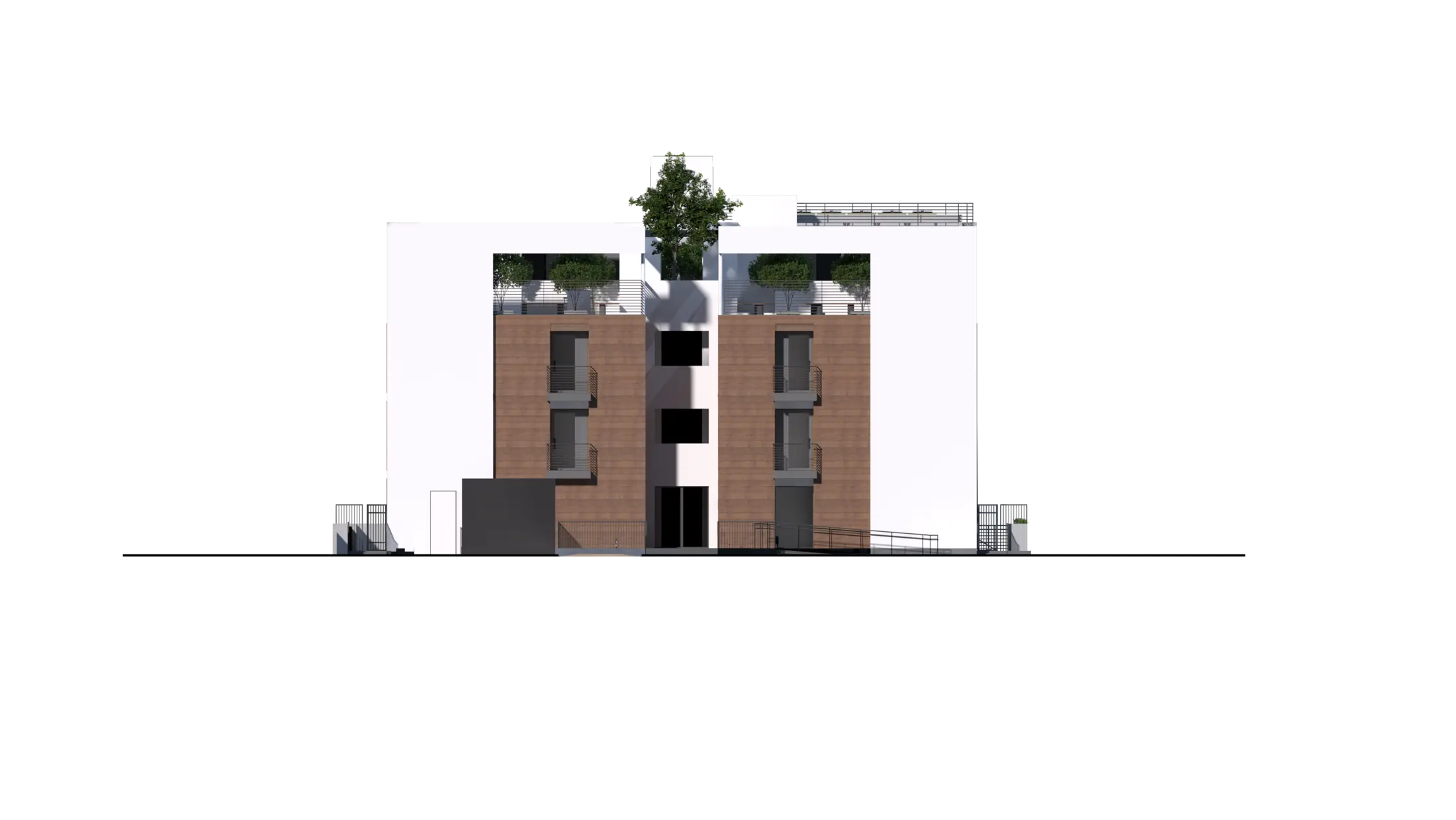 Front architectural elevation