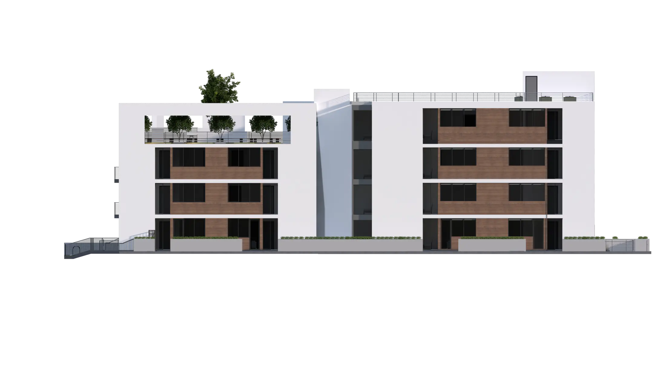 Right architectural elevation