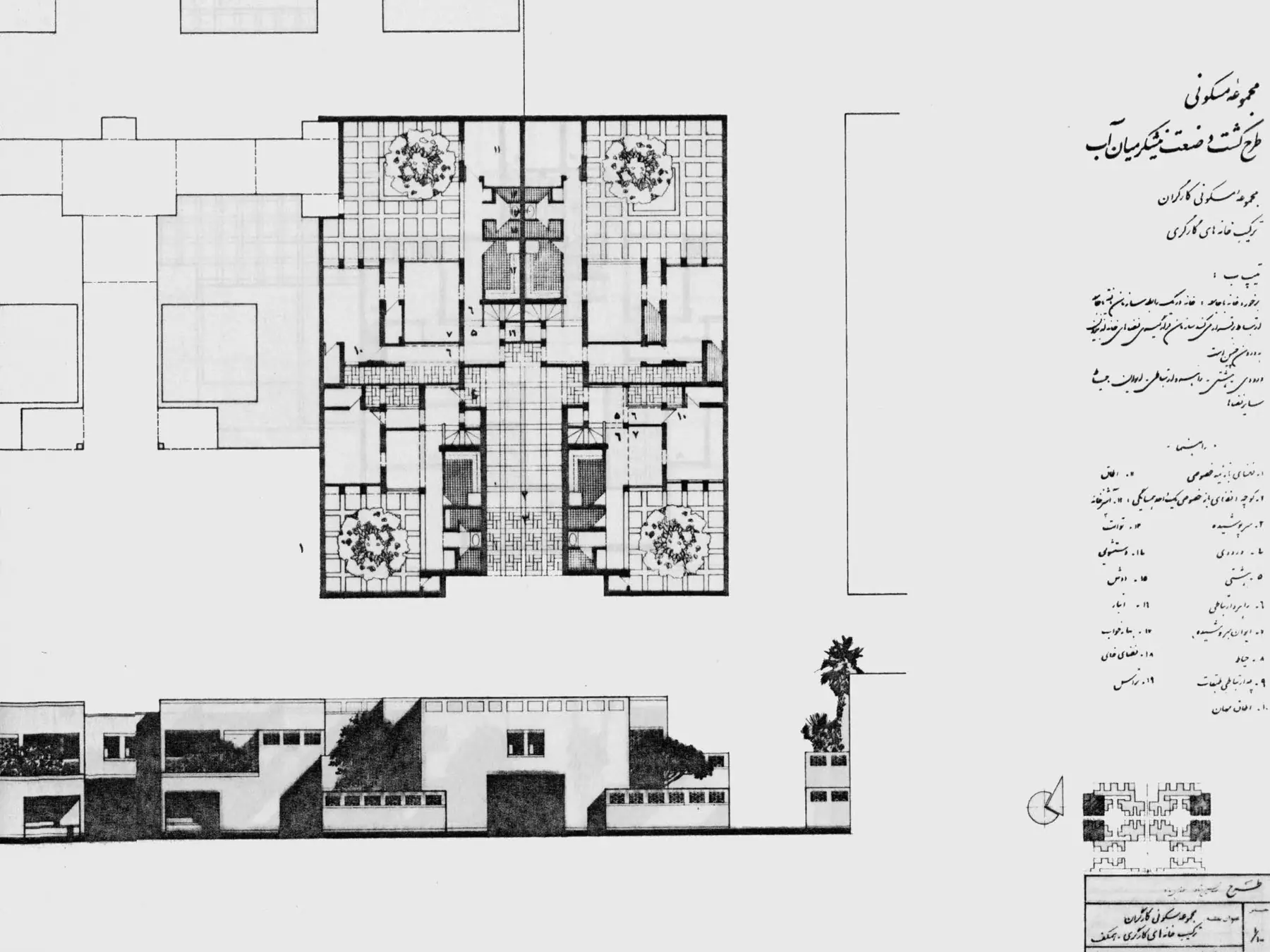 Housing plan and elevation study
