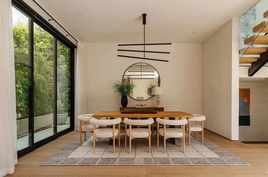 Dining room at the completed 116 Gretna Green residence
