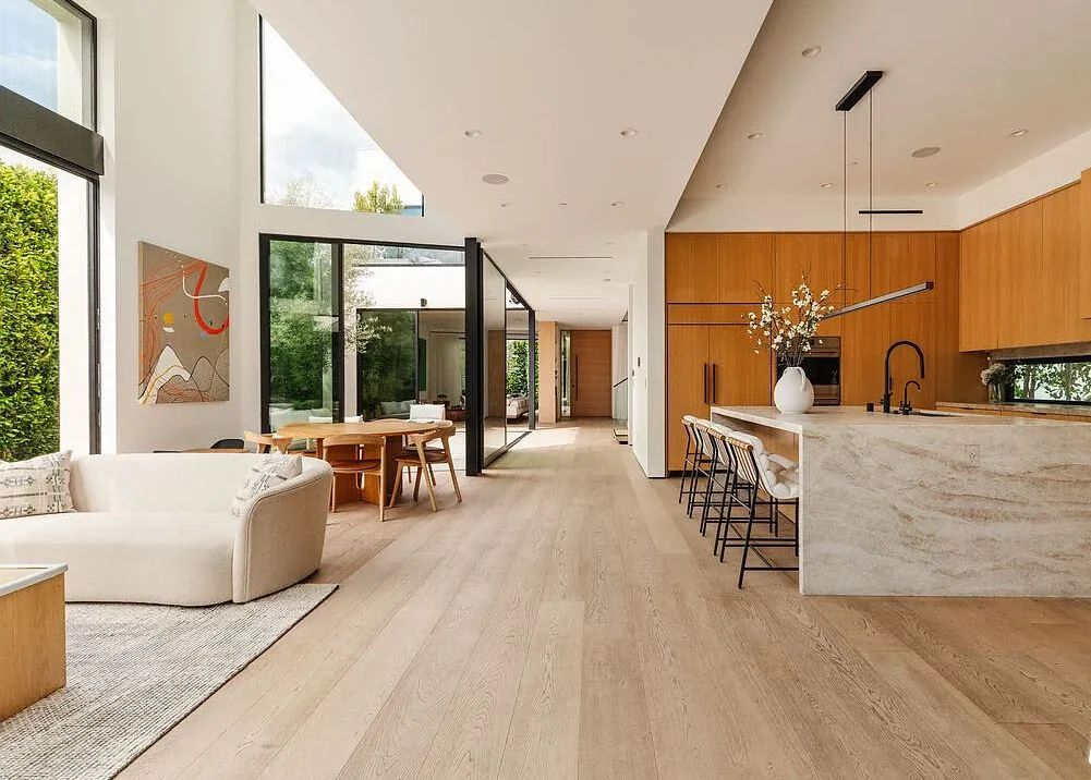 Kitchen sequence at the completed 116 Gretna Green residence