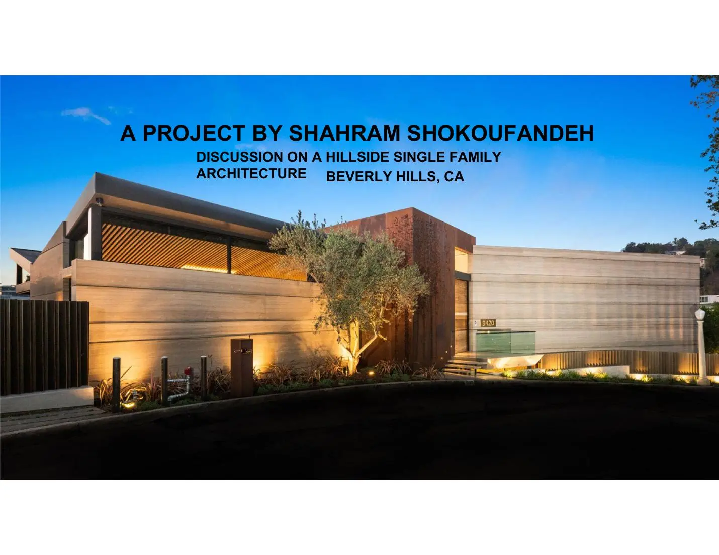 Readcrest SIAP architectural presentation