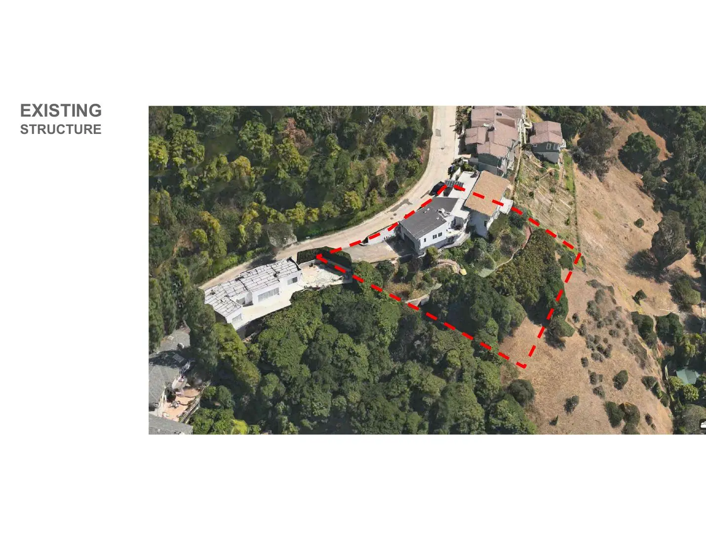 Existing Readcrest hillside structure