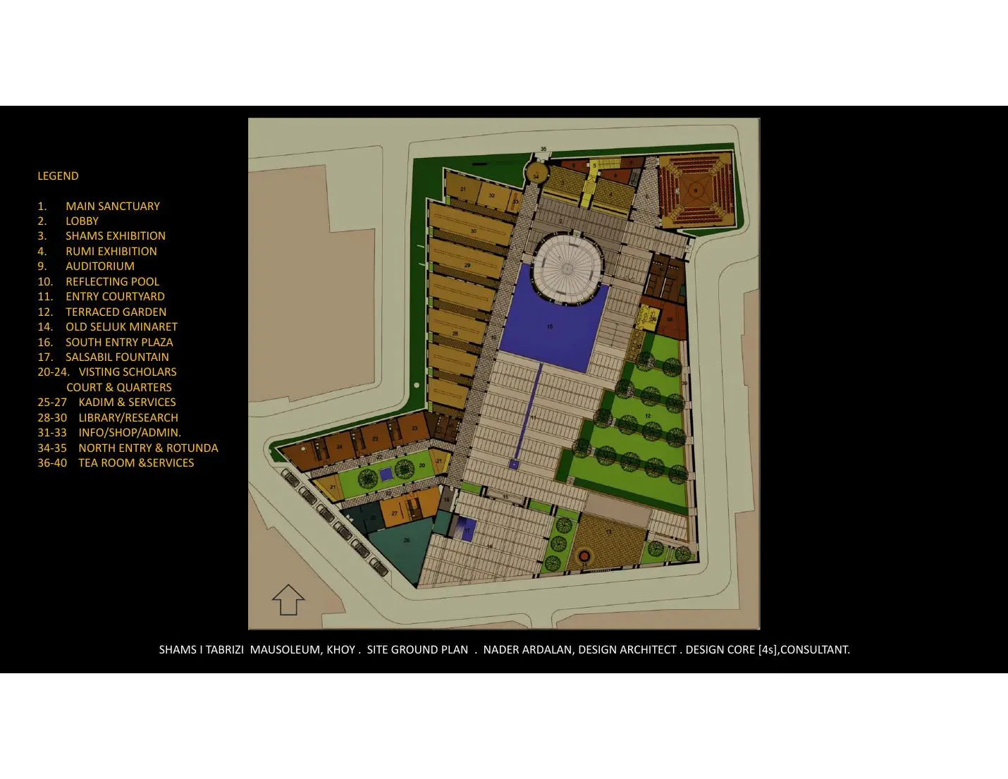 Shams-i Tabrizi Mausoleum roof plan