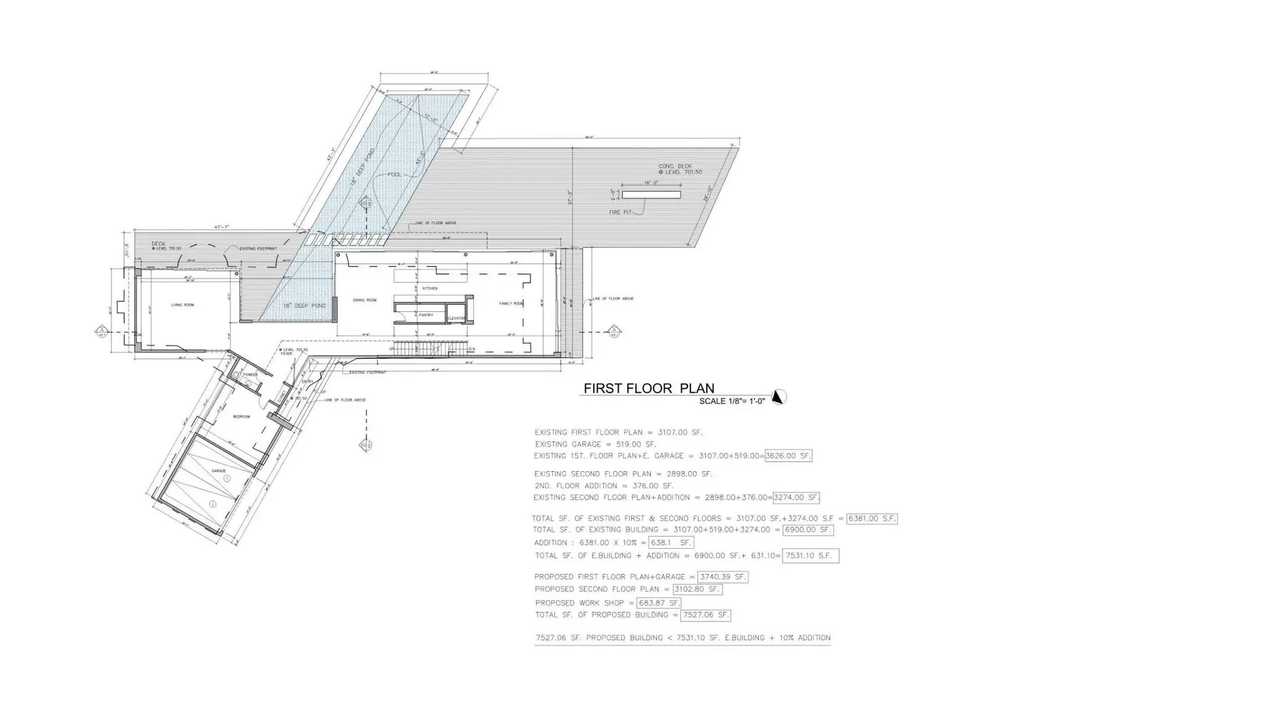 Trancas floor plan study