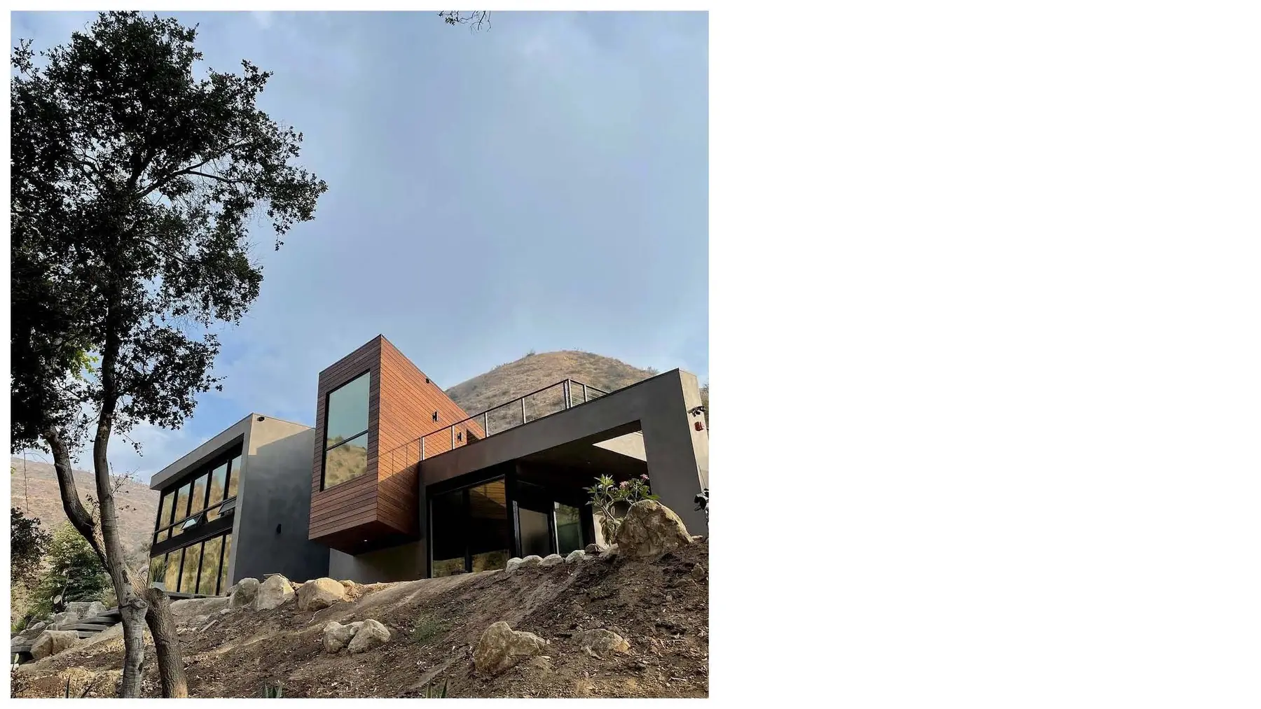 Contemporary residence integrated into a steep Malibu hillside