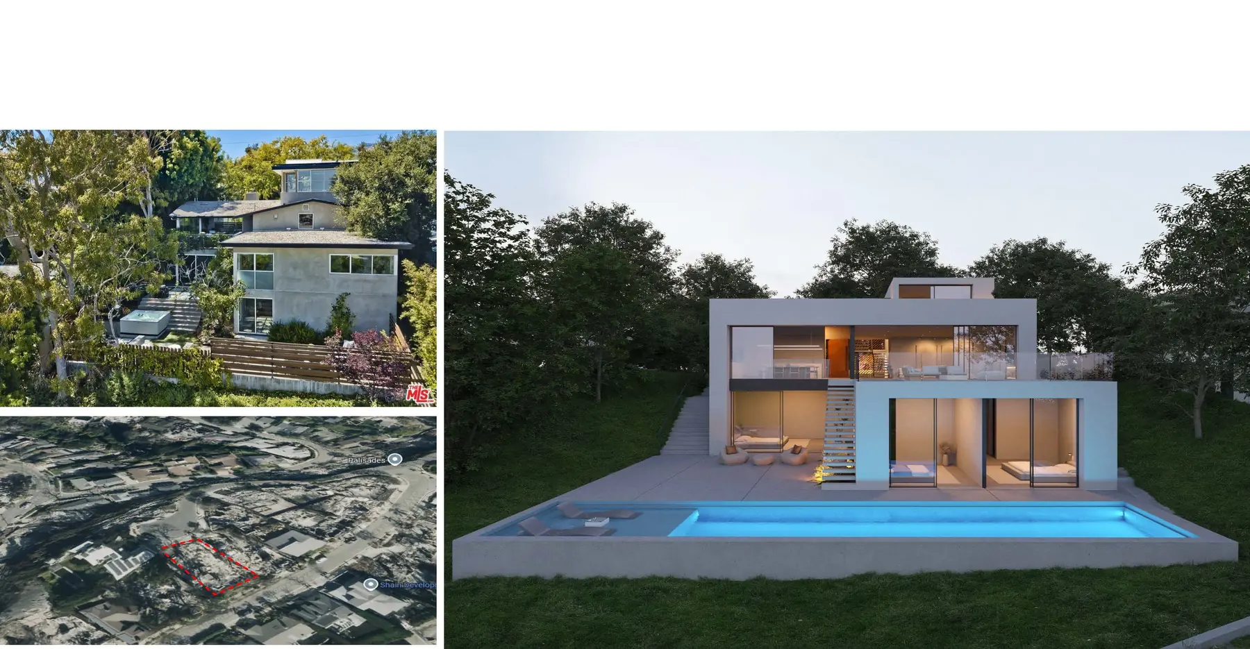 Former house and proposed contemporary residence at Oreo Place