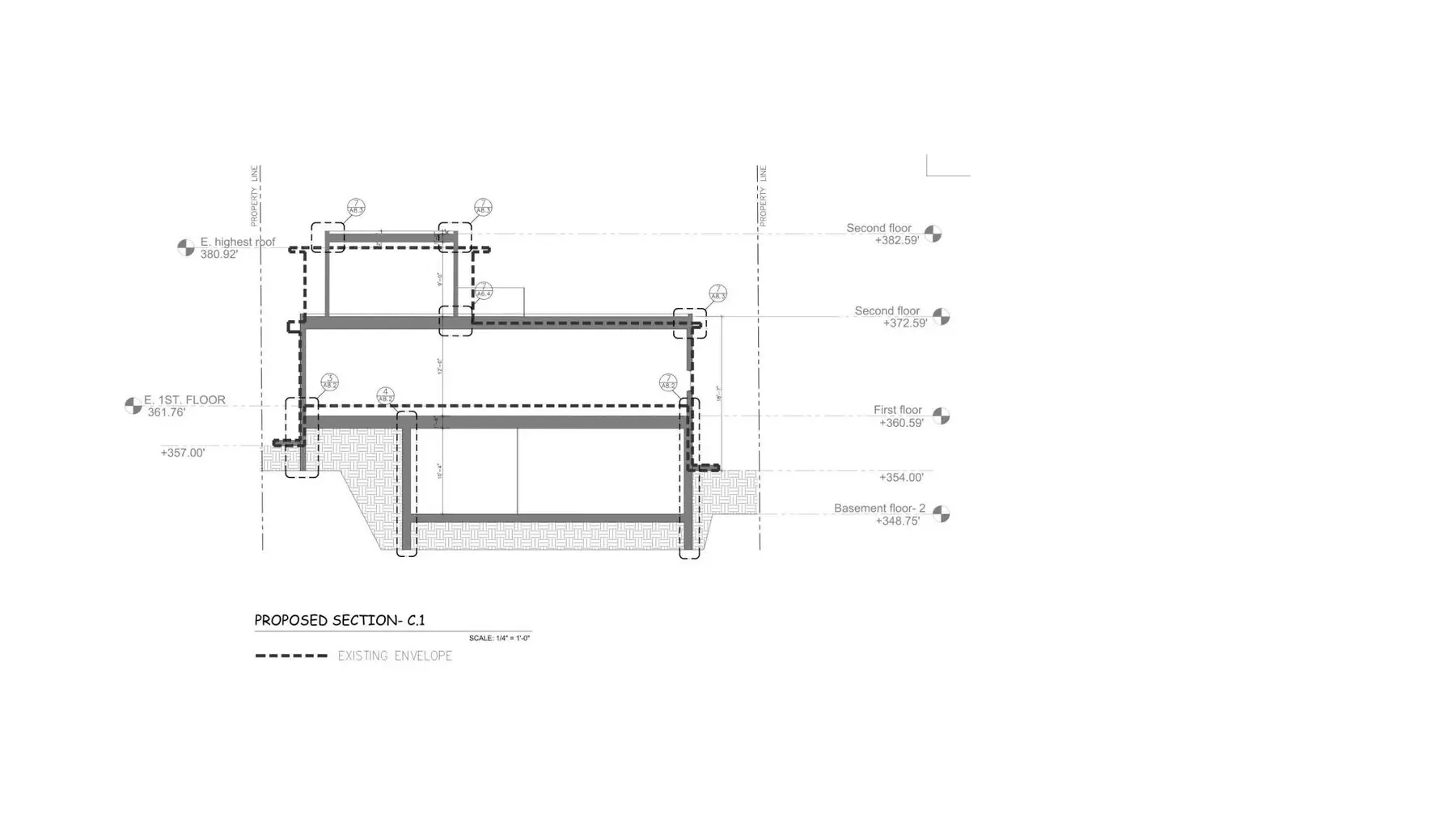 Oreo Place building section